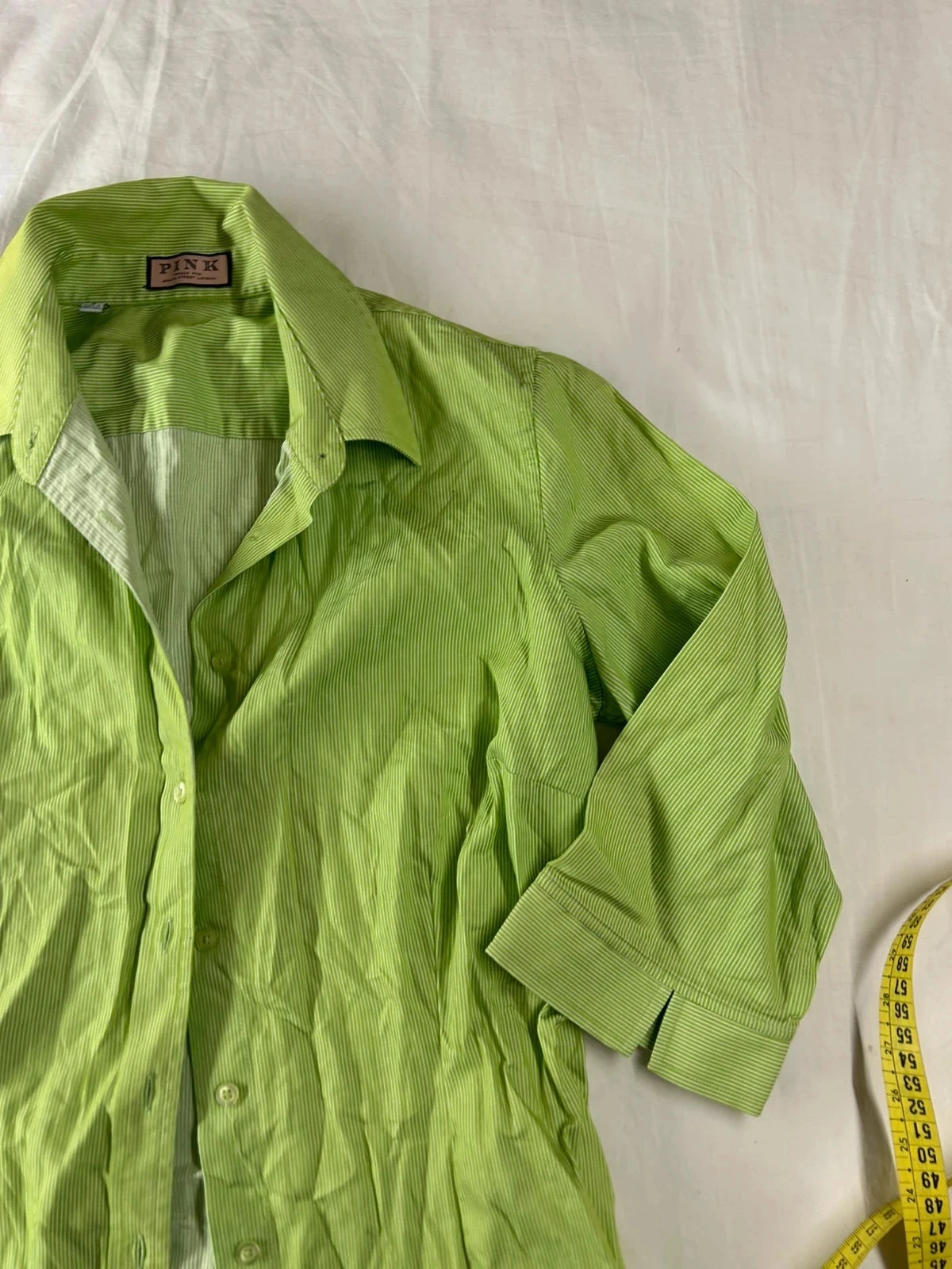 Thomas Pink green pink striped shirt – photo 4